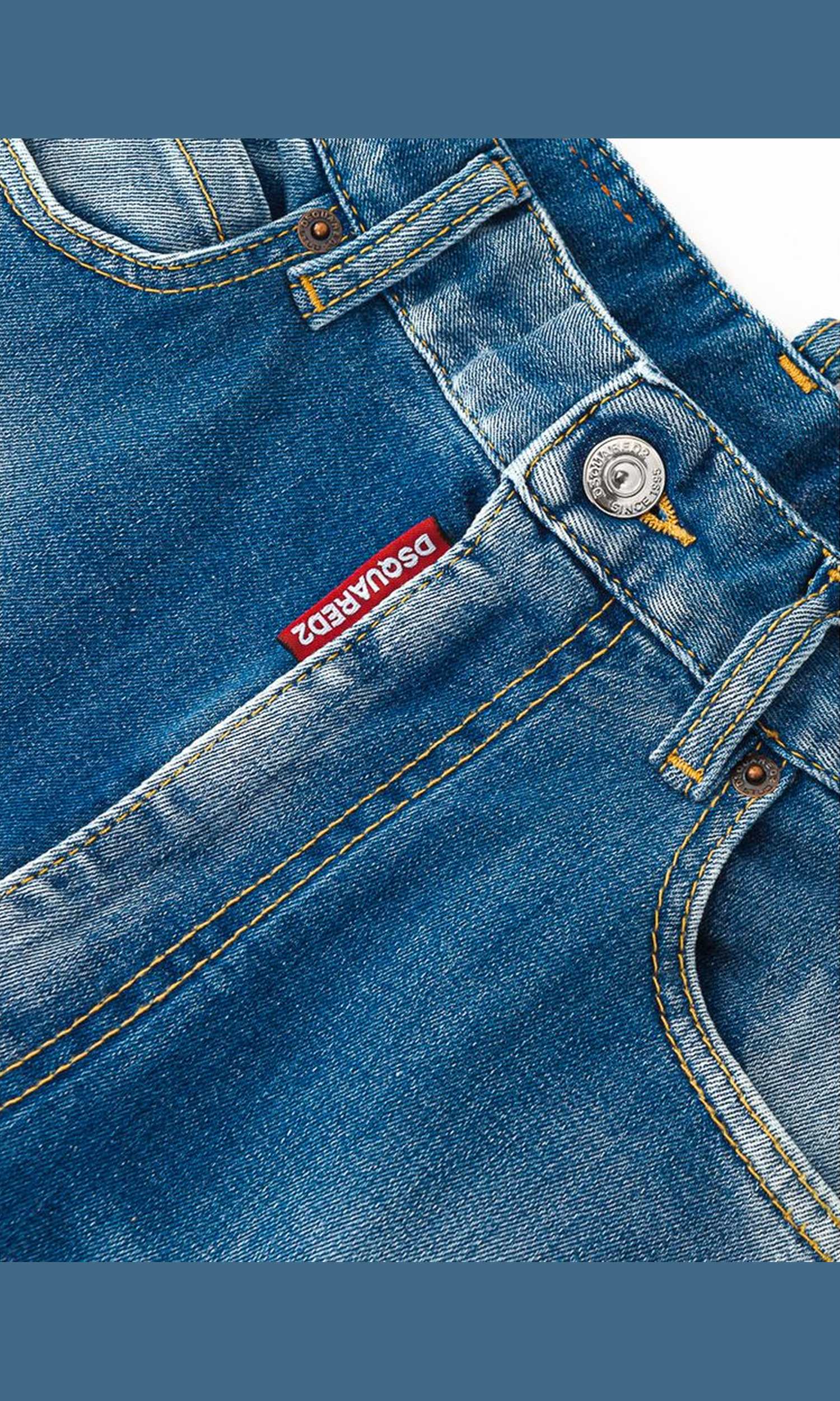 Dsquared² Cotton Jeans & Blue Pant Glam Steals