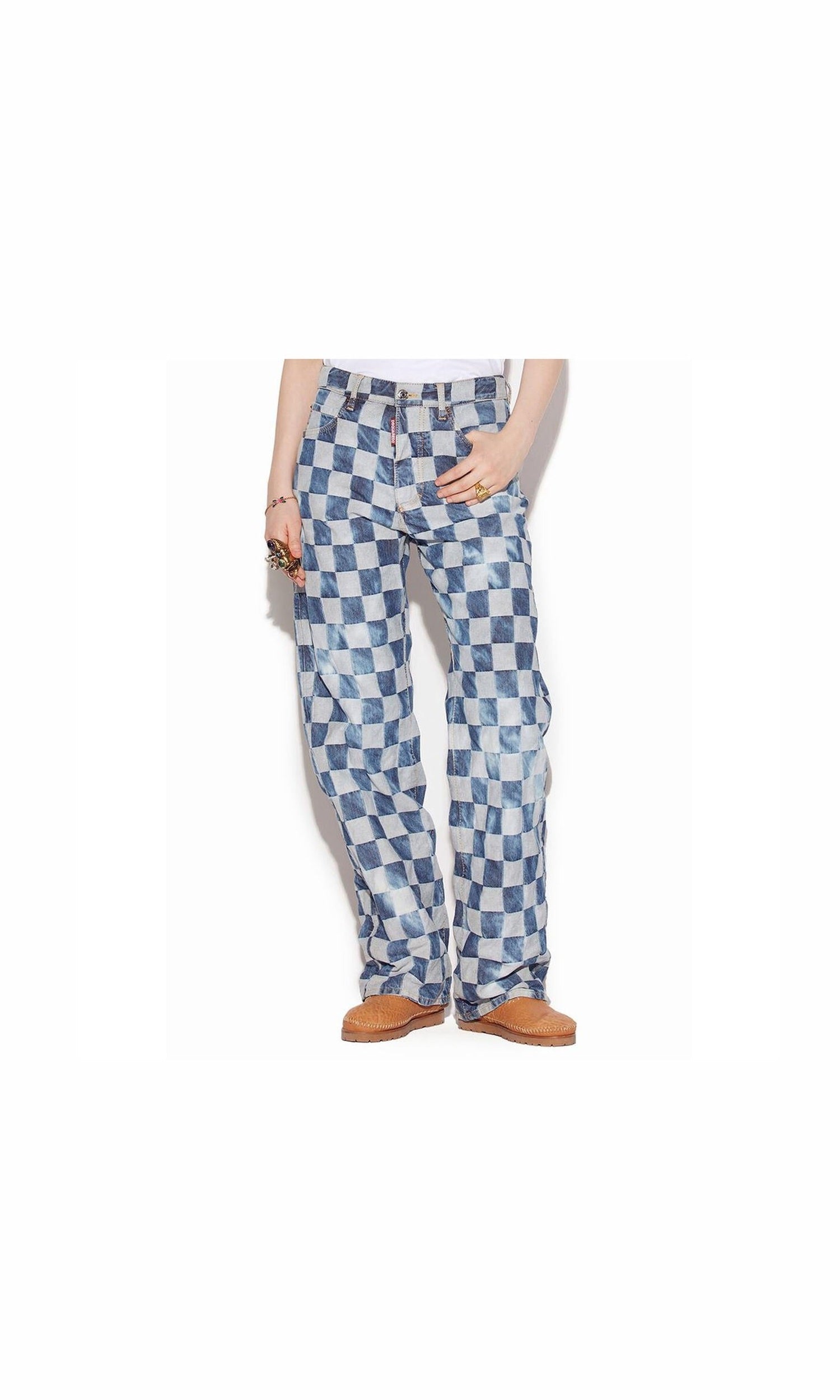 Dsquared² Cotton Jeans & Blue Pant Glam Steals