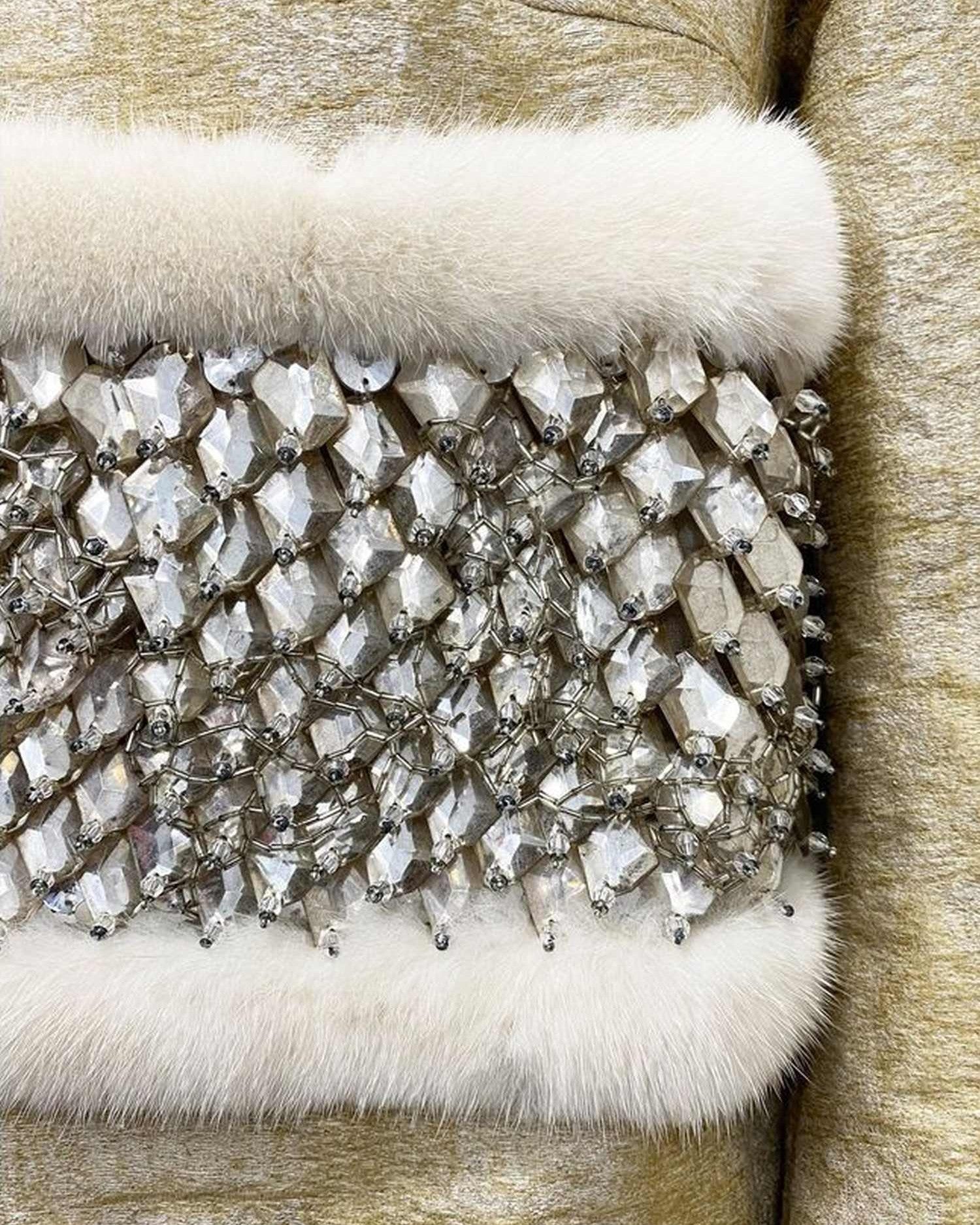 Dsquared² Crystal Embellished Coat Glam Steals