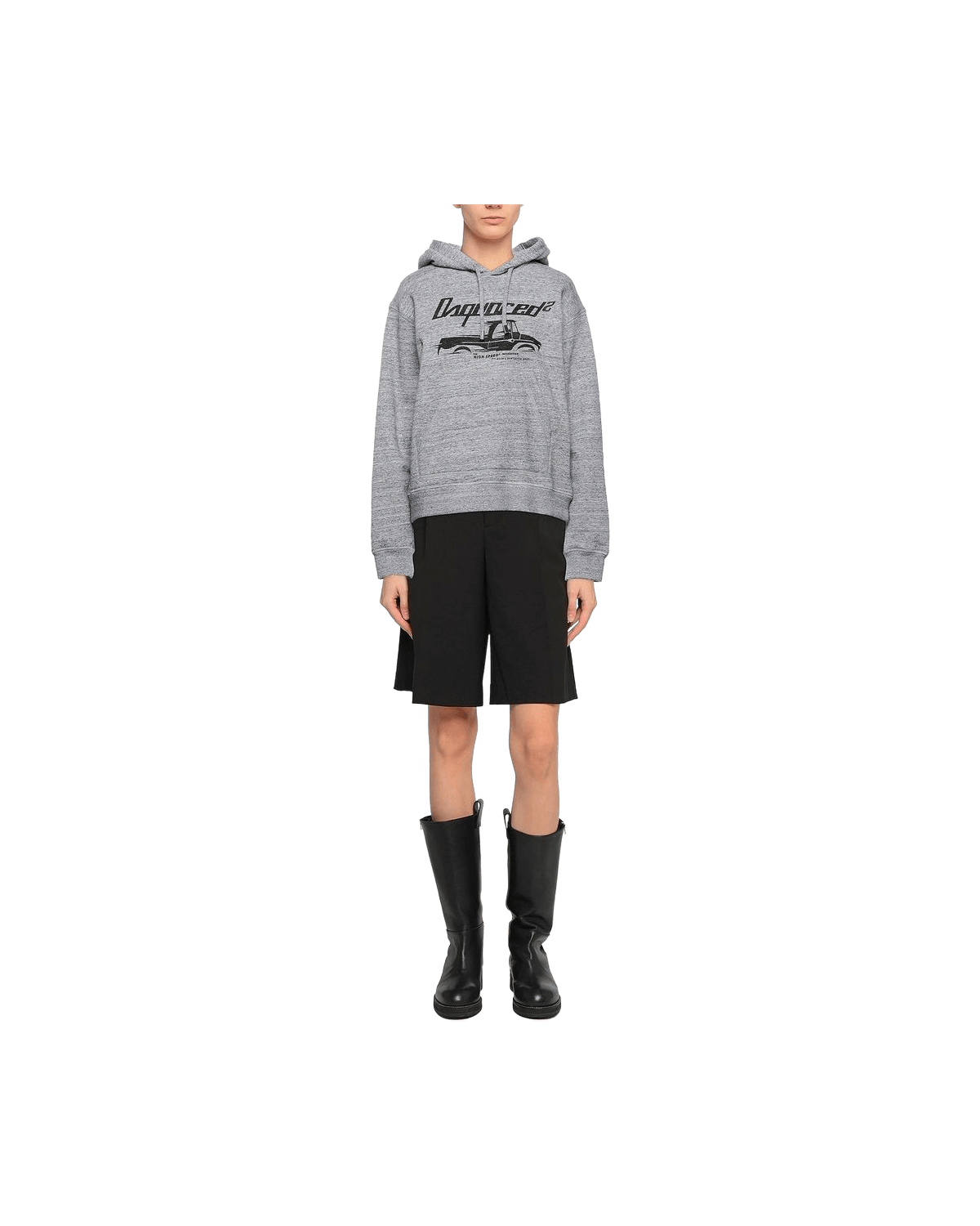 Dsquared² Gray Cotton Sweat-shirt Glam Steals