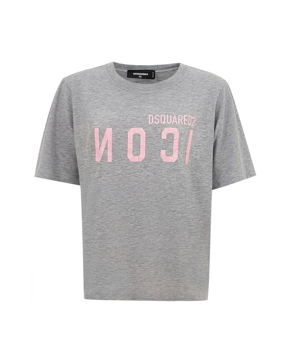 Dsquared² Gray Cotton T-shirt T-Shirts