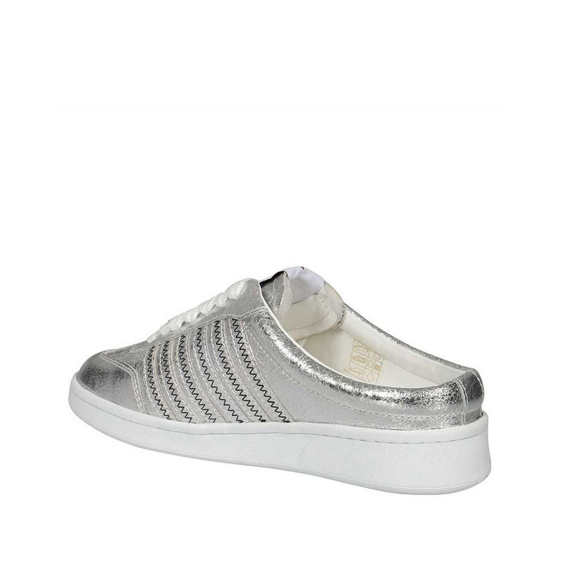 Dsquared² Silver Calfskin Sneakers Glam Steals