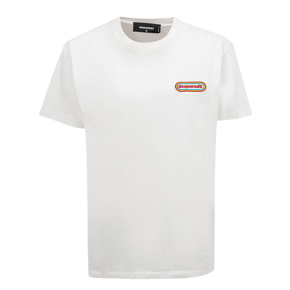 Dsquared² White Cotton T-shirt Glam Steals