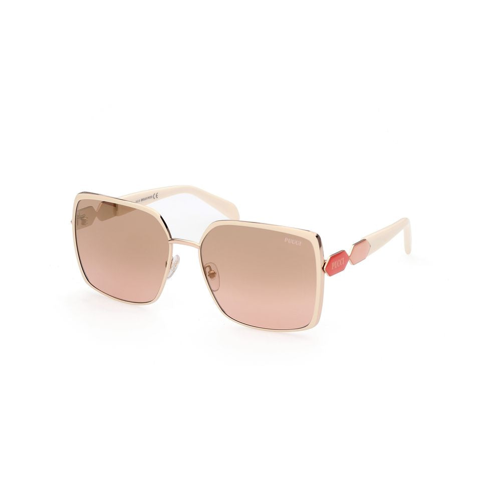 Emilio Pucci Metal White Sunglasses Glam Steals