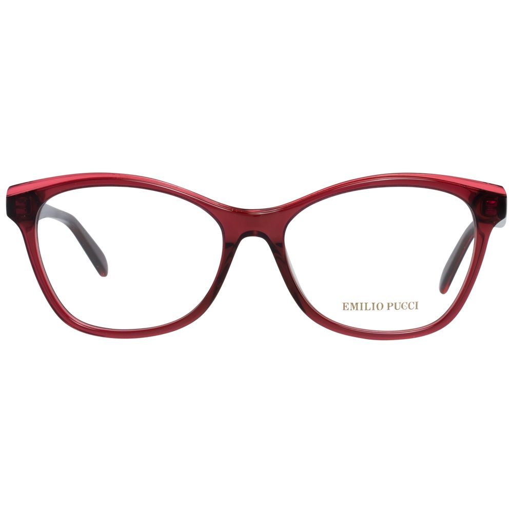 Emilio Pucci Red Women Optical Frame Glam Steals