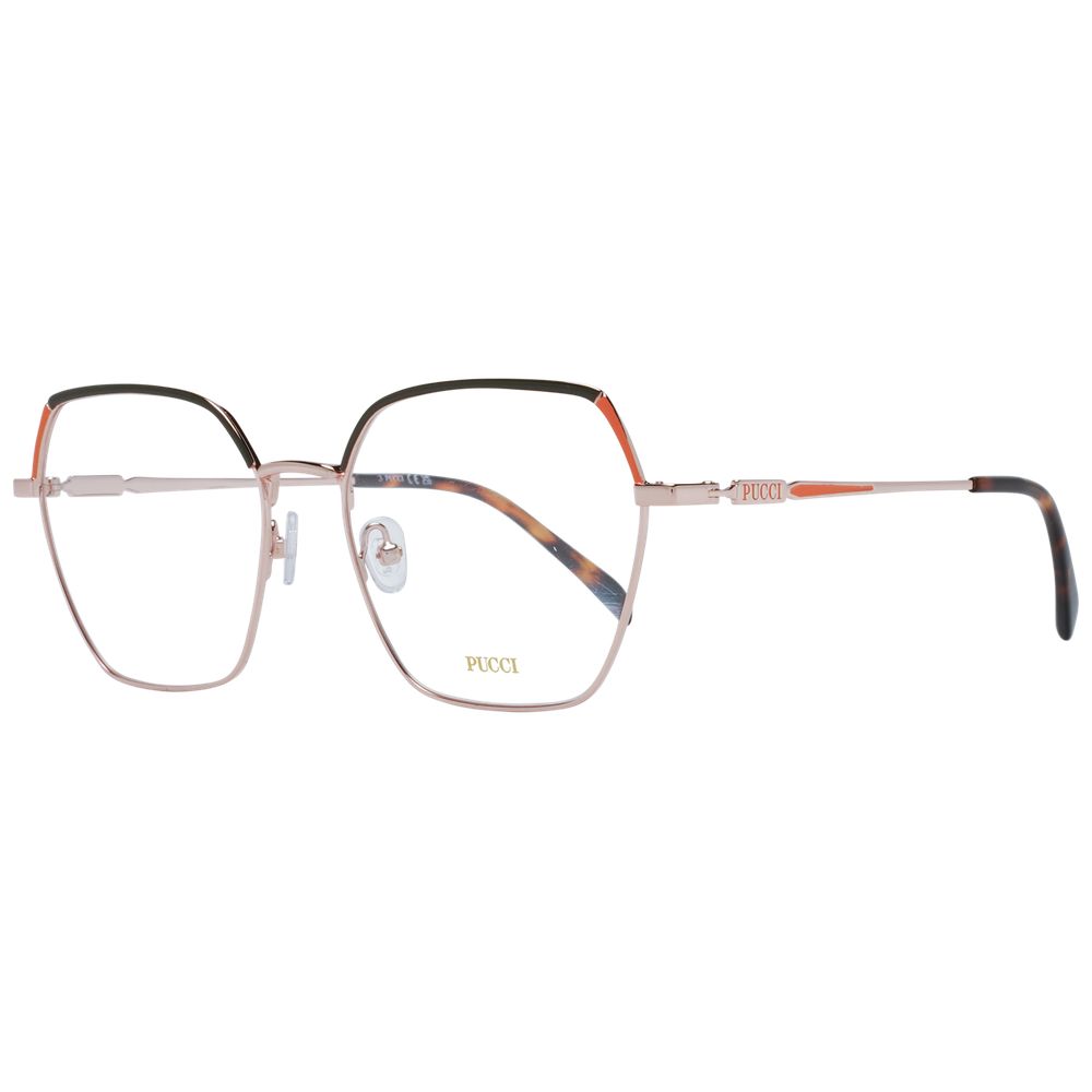 Emilio Pucci Rose Gold Women Optical Frame Glam Steals