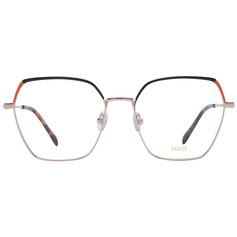 Emilio Pucci Rose Gold Women Optical Frame Glam Steals