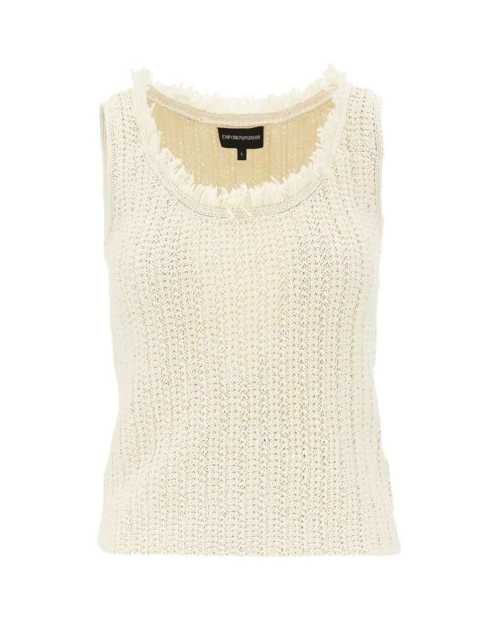 Emporio Armani Beige Top Topwear