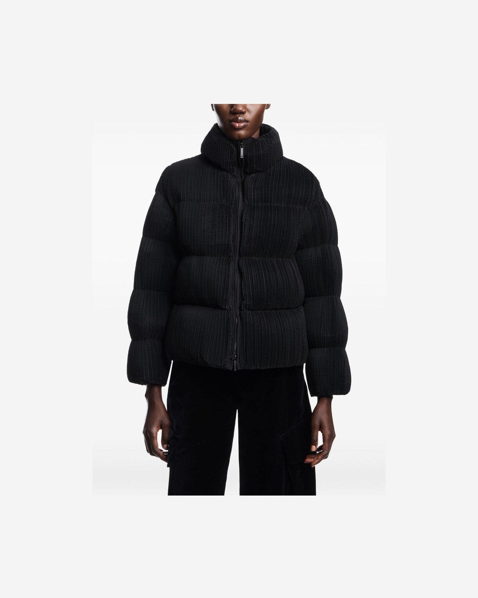 Emporio Armani Black Coat Puffer Jackets