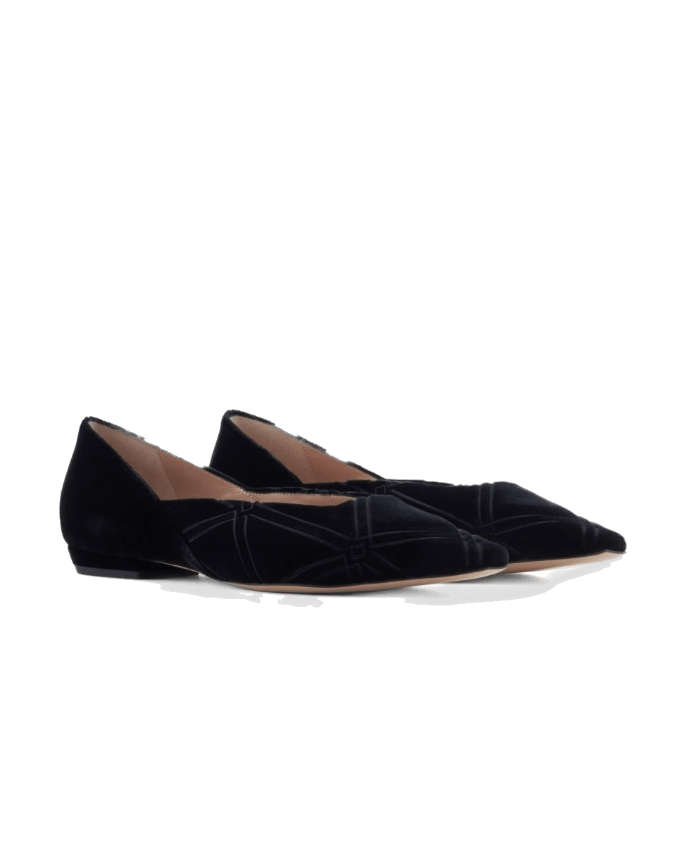 Emporio Armani Black Flat Shoes Glam Steals
