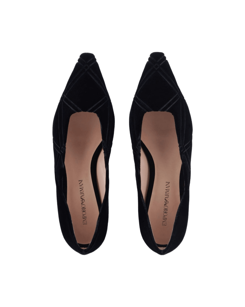 Emporio Armani Black Flat Shoes Glam Steals