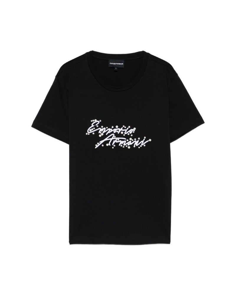 Emporio Armani Black Polo T-shirt Glam Steals