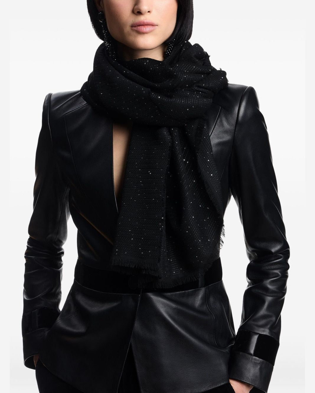 Emporio Armani Black Scarf Glam Steals