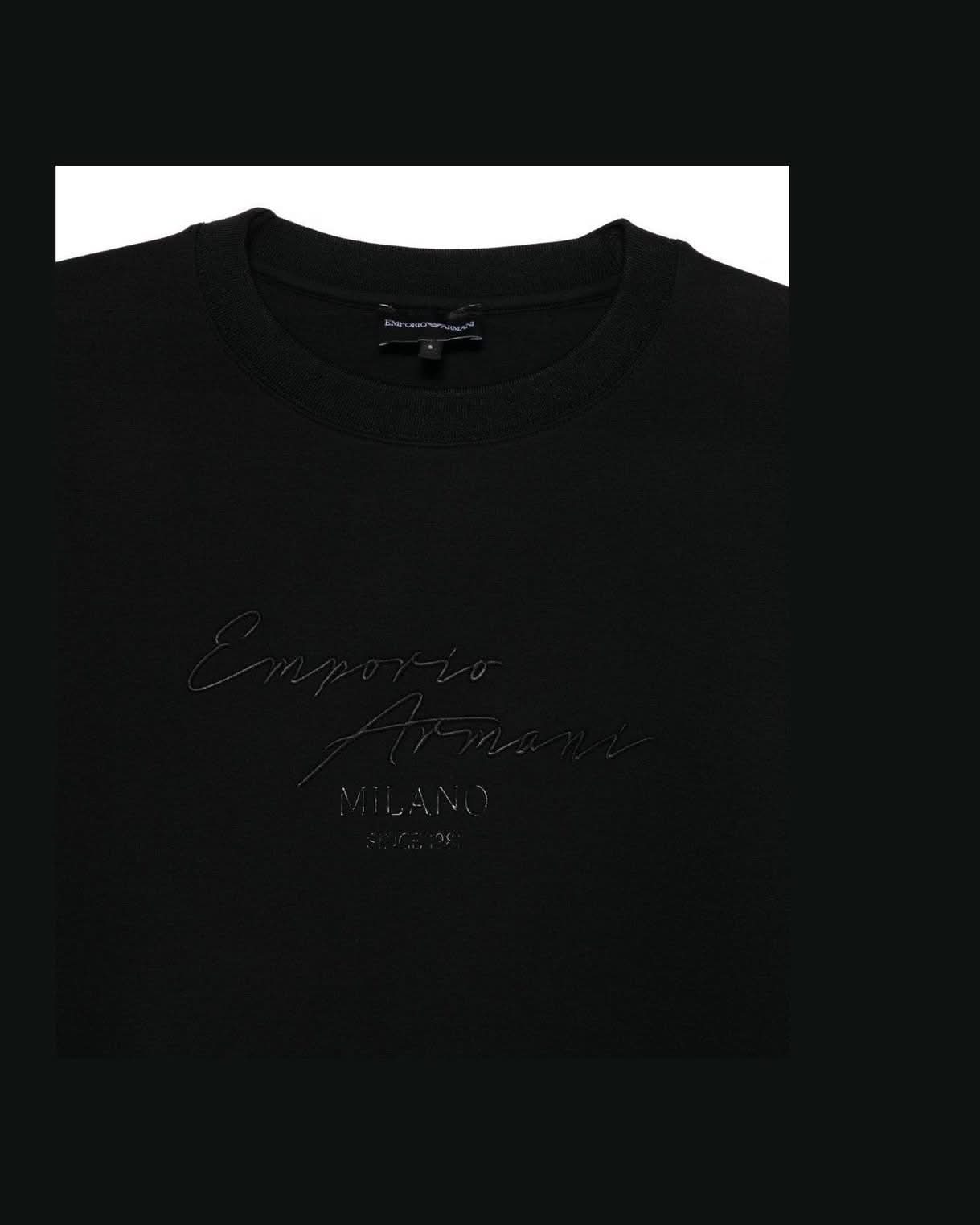 Emporio Armani Black Sweater Topwear