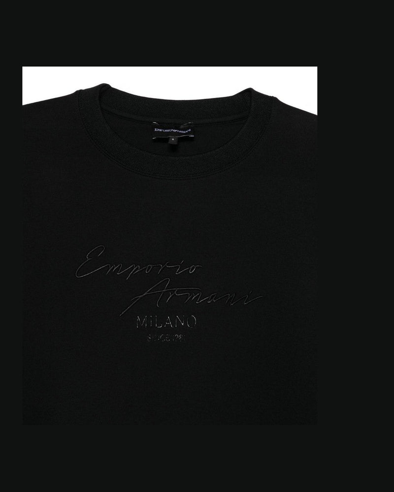 Emporio Armani Black Sweater Topwear