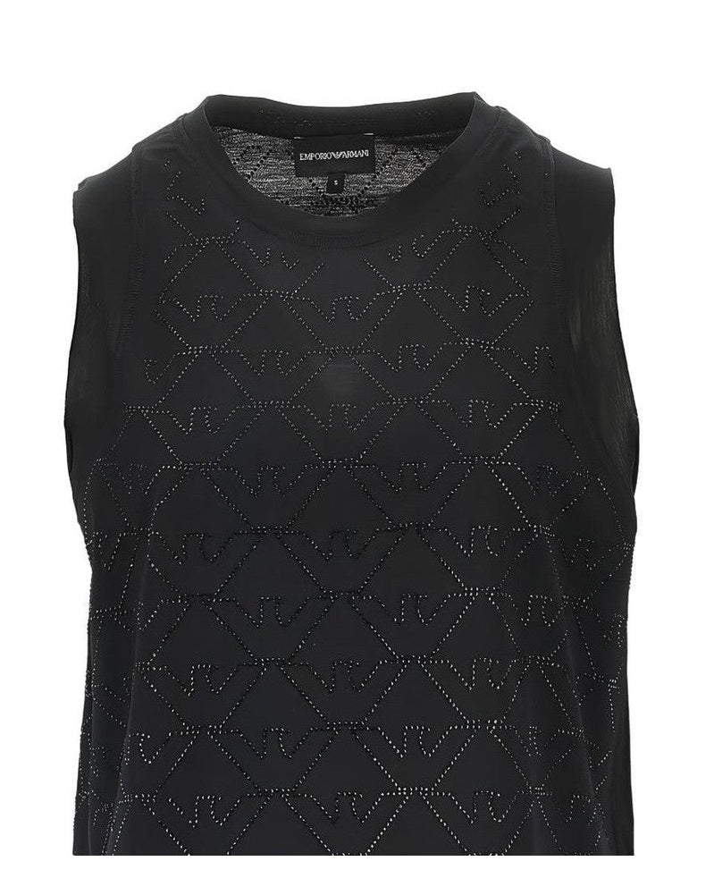 Emporio Armani Black Top Topwear