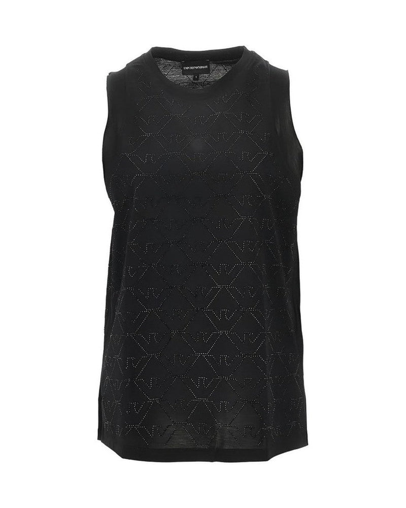Emporio Armani Black Top Topwear