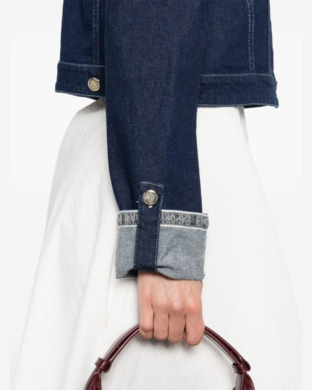 Emporio Armani Blue Coat Glam Steals