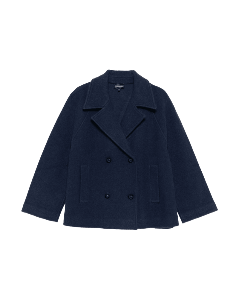 Emporio Armani Blue Coat Glam Steals