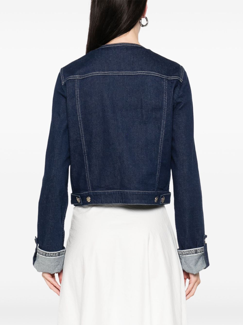 Emporio Armani Blue Coat Glam Steals