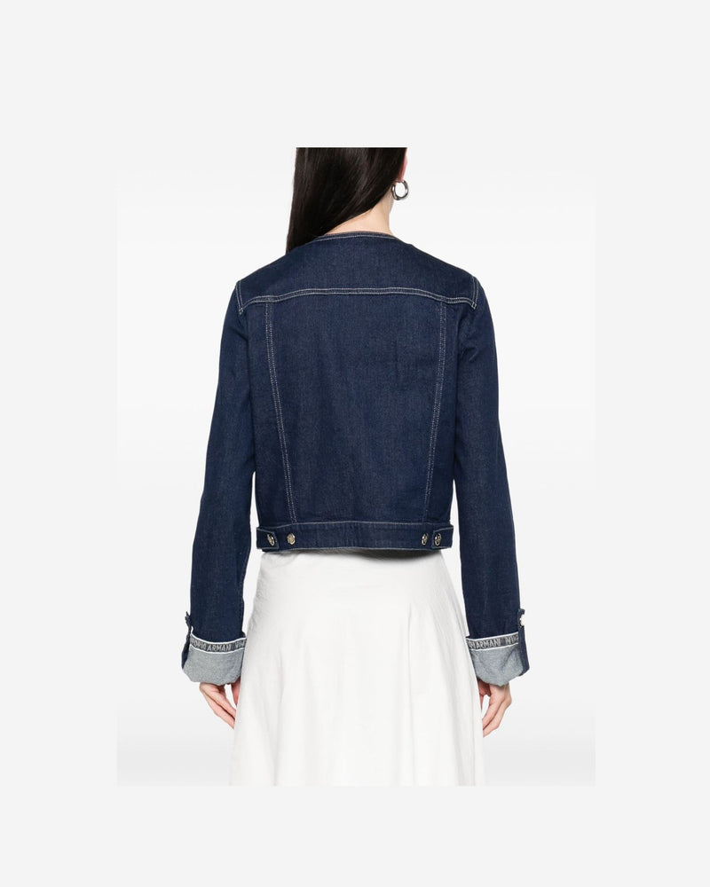 Emporio Armani Blue Coat Glam Steals