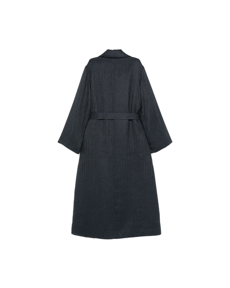 Emporio Armani Blue Coat Glam Steals