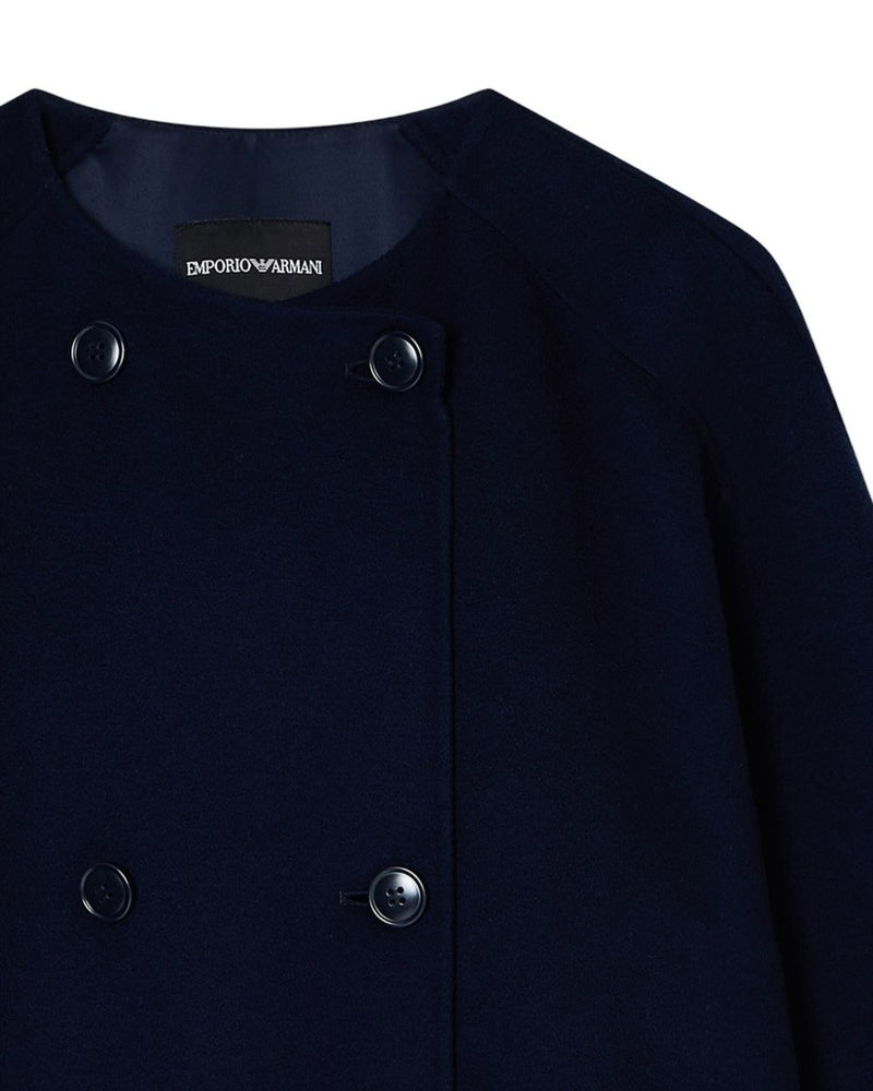 Emporio Armani Blue Coat Glam Steals