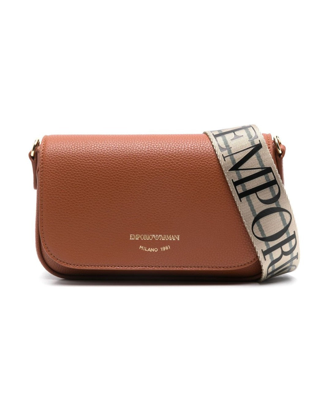 Emporio Armani Brown Leather Bag