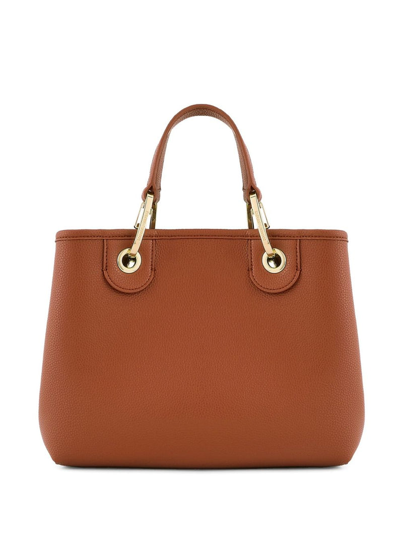 Emporio Armani Brown Leather Bag Glam Steals