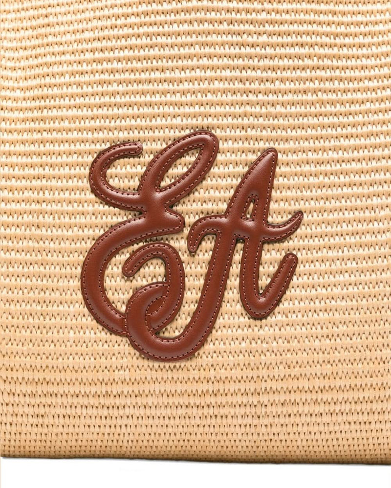 Emporio Armani Brown Leather Bag Shopper