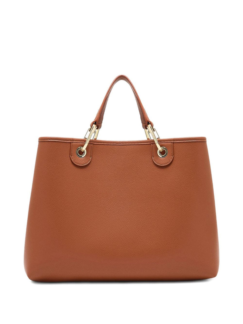Emporio Armani Brown Leather Bag Glam Steals