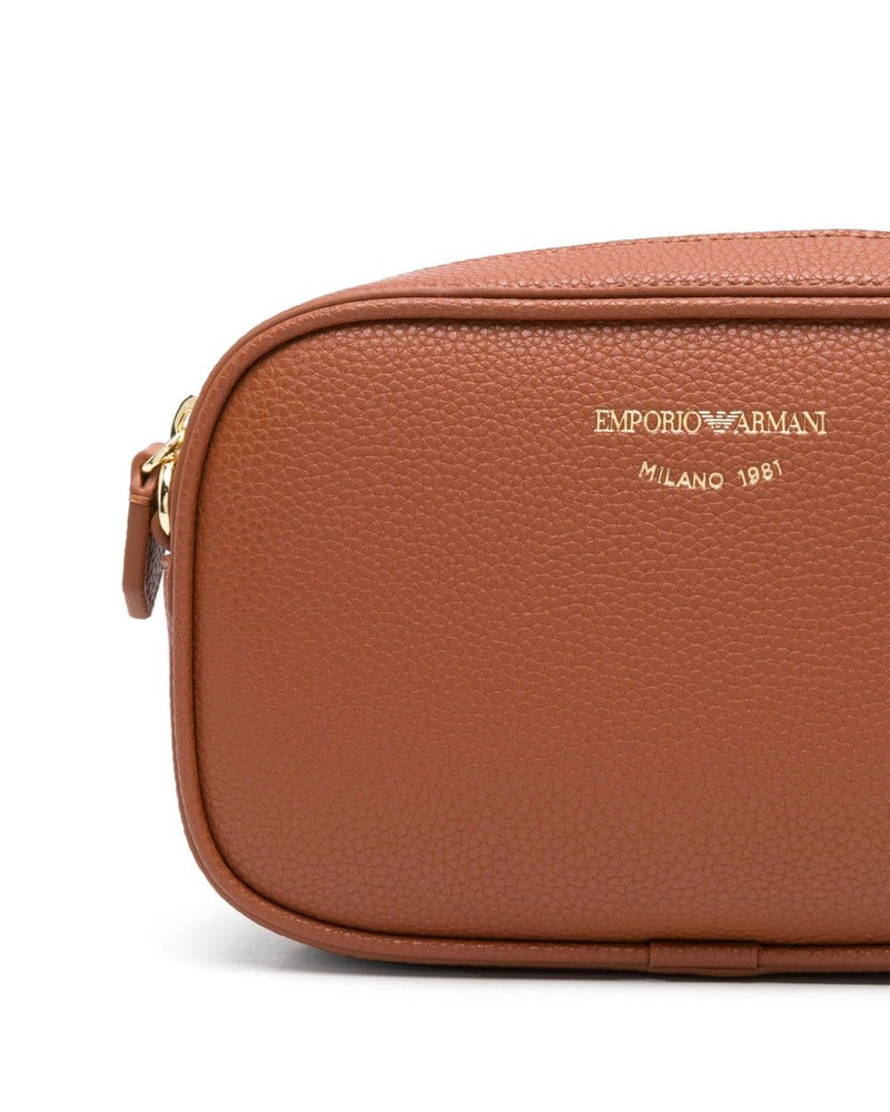 Emporio Armani Brown Leather Bag Glam Steals
