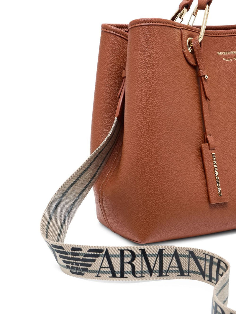 Emporio Armani Brown Leather Bag Glam Steals