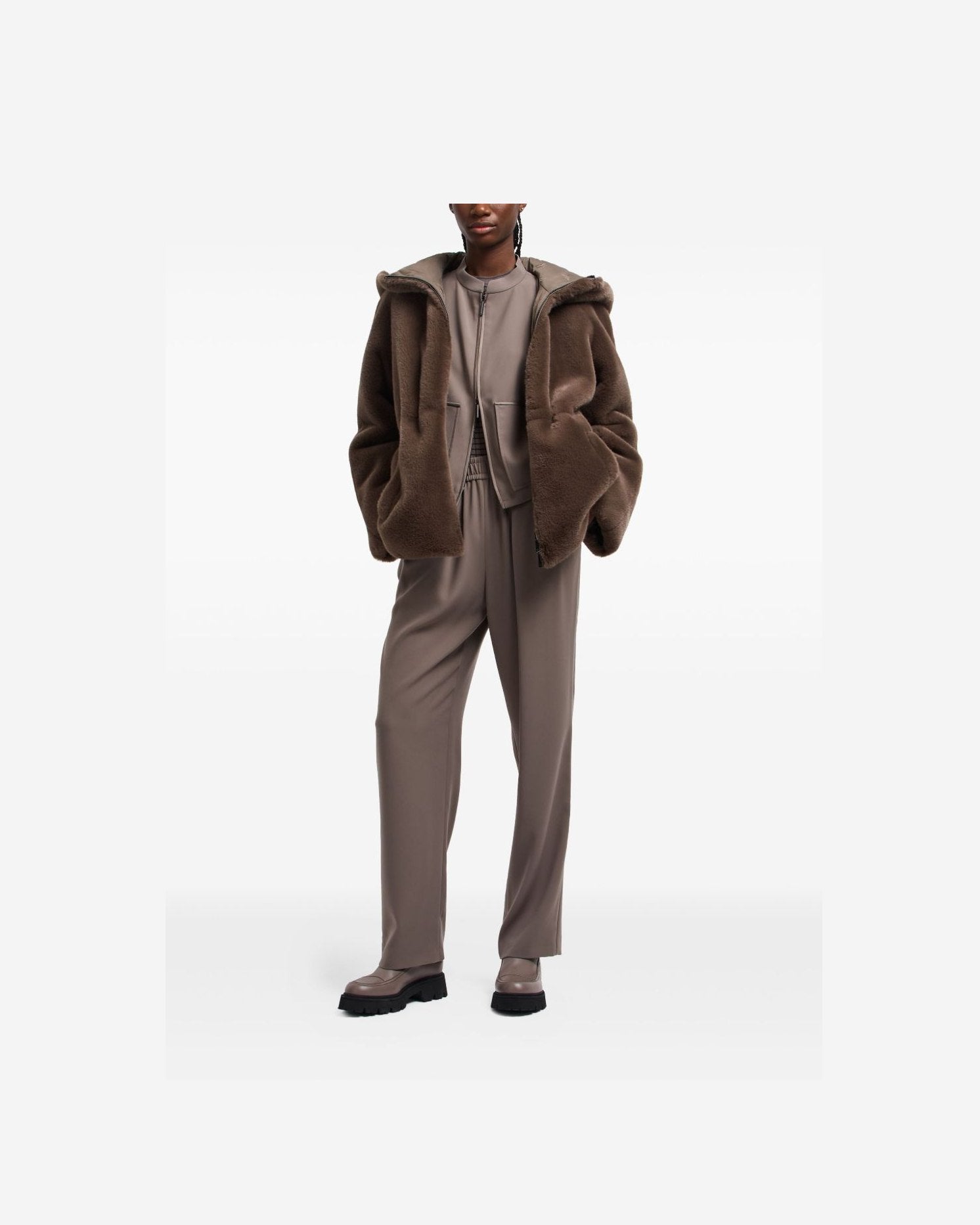 Emporio Armani Coats Dove Grey Glam Steals