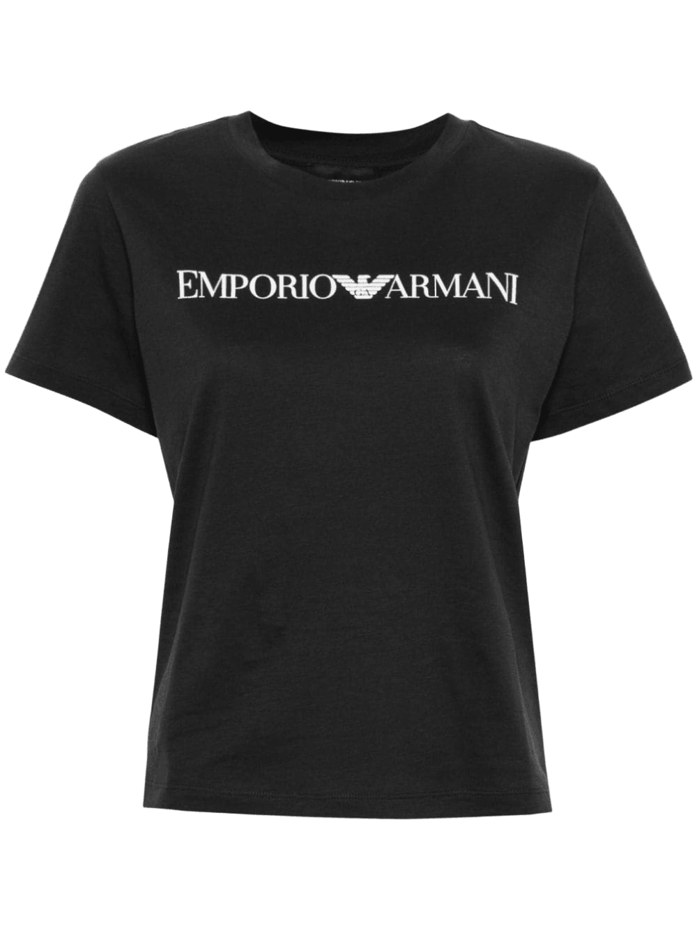 Emporio Armani Cotton Logo Print T-shirt Glam Steals