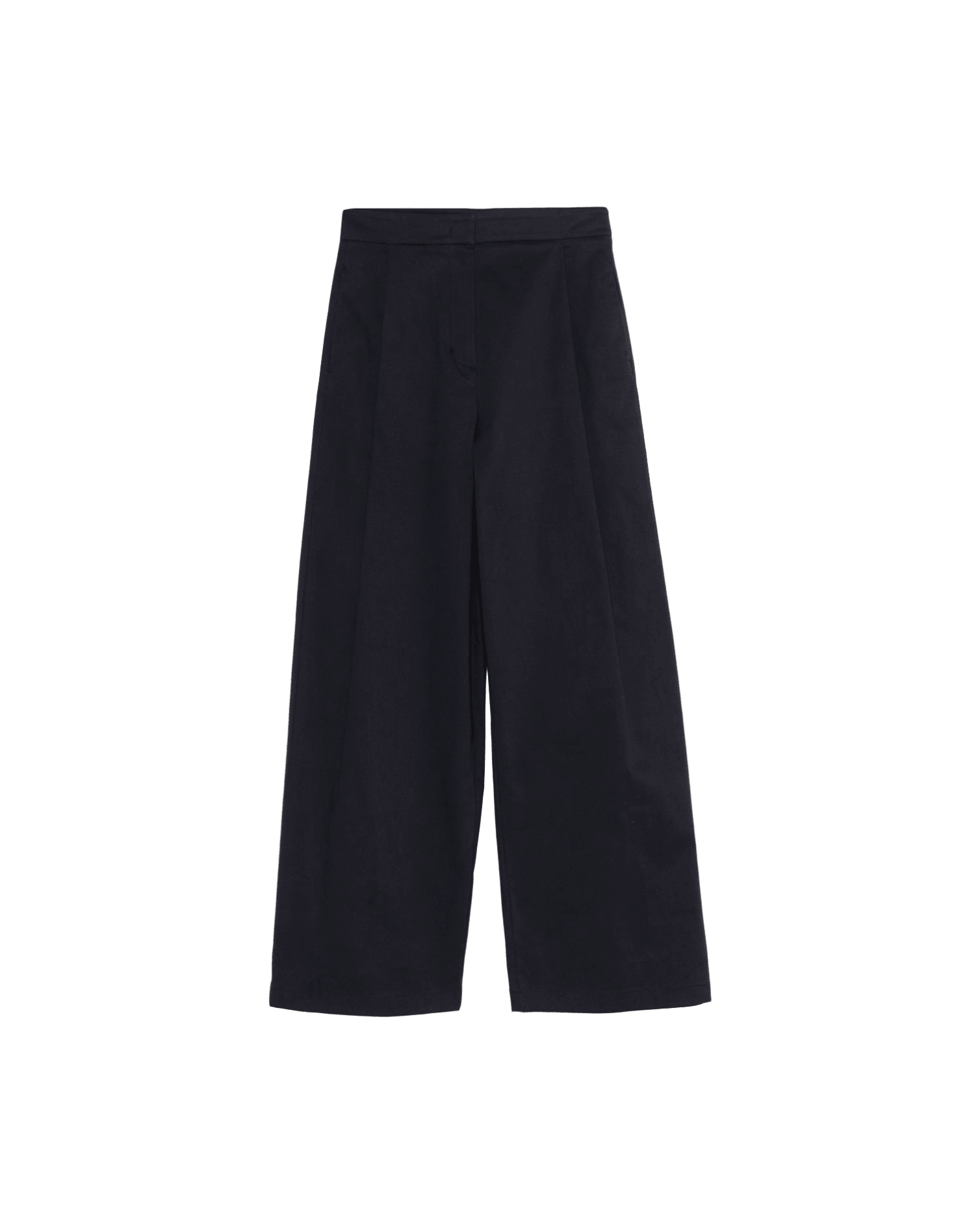 Emporio Armani Cotton Wide Leg Trouser Glam Steals