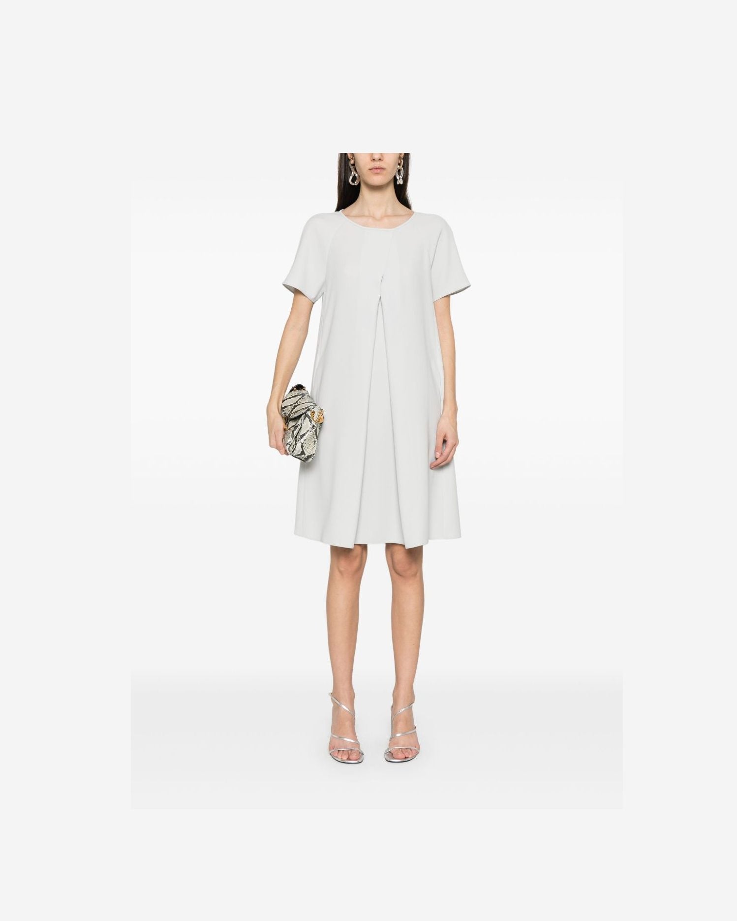 Emporio Armani Crew Neck Mini Dress Glam Steals