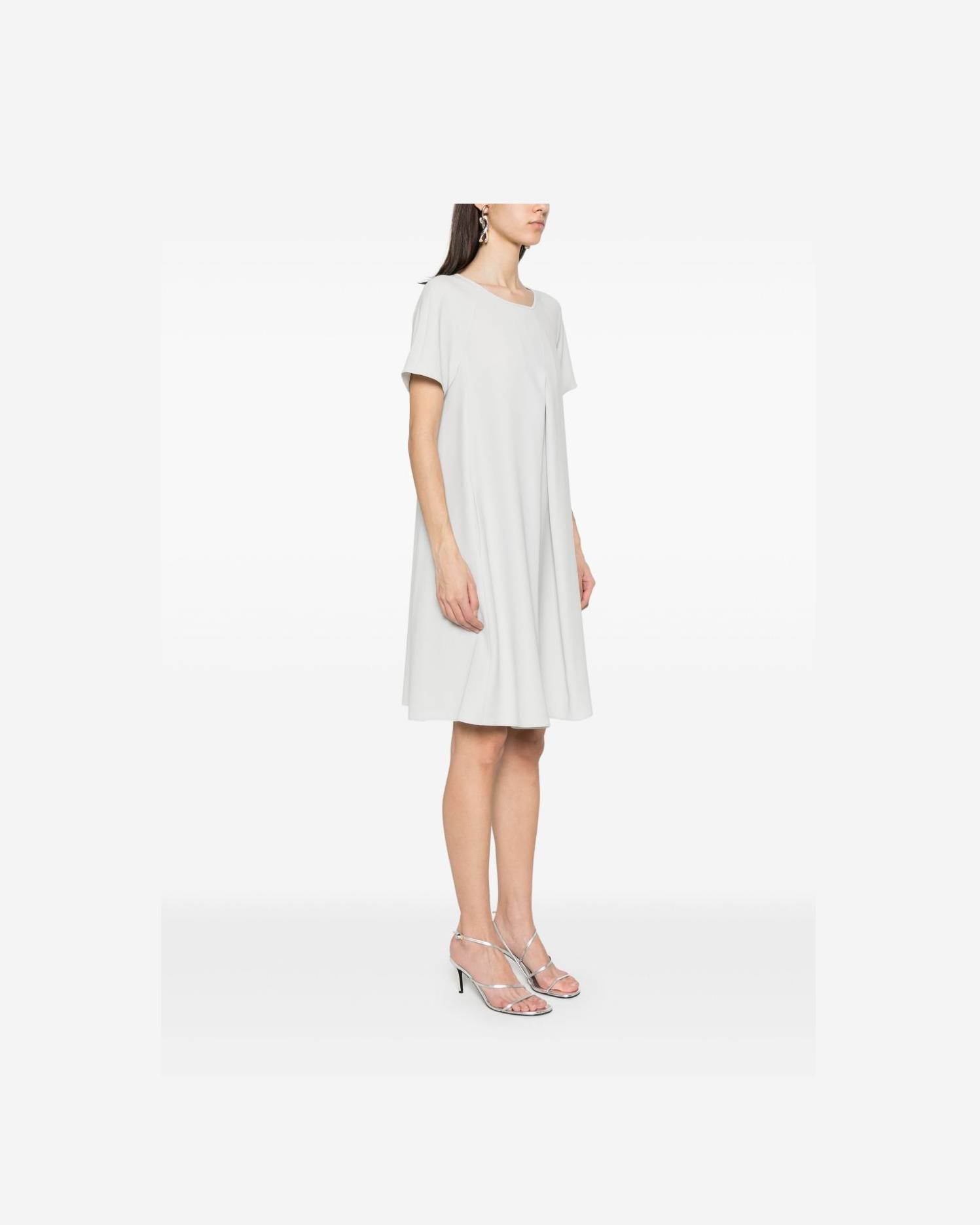 Emporio Armani Crew Neck Mini Dress Glam Steals