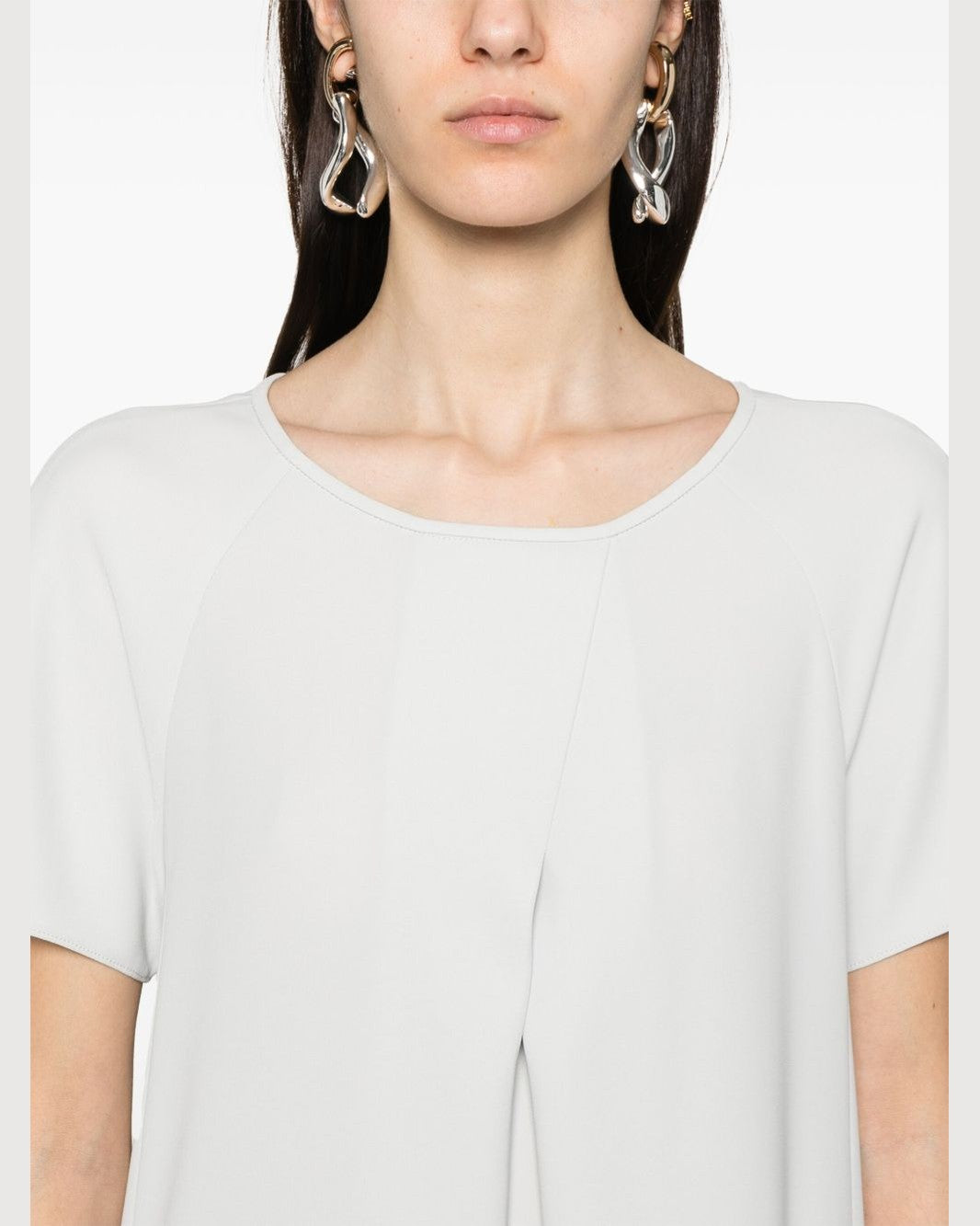 Emporio Armani Crew Neck Mini Dress Glam Steals
