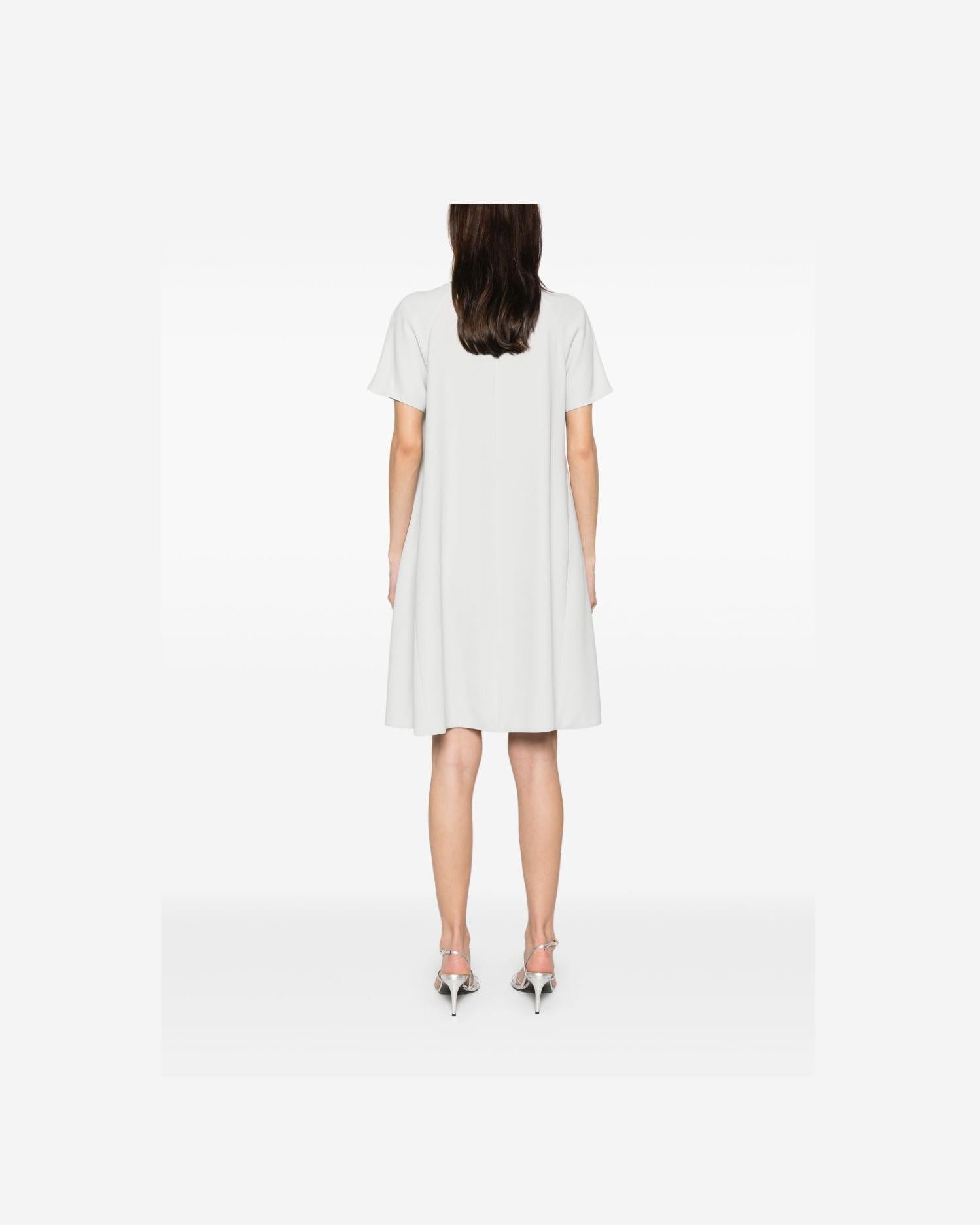 Emporio Armani Crew Neck Mini Dress Glam Steals