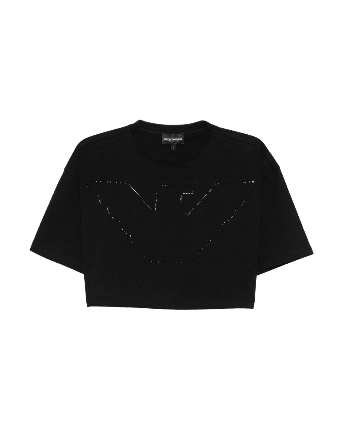 Emporio Armani Crewneck Crop Top Glam Steals
