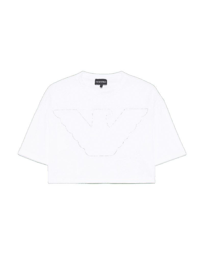 Emporio Armani Crewneck Crop Top Glam Steals