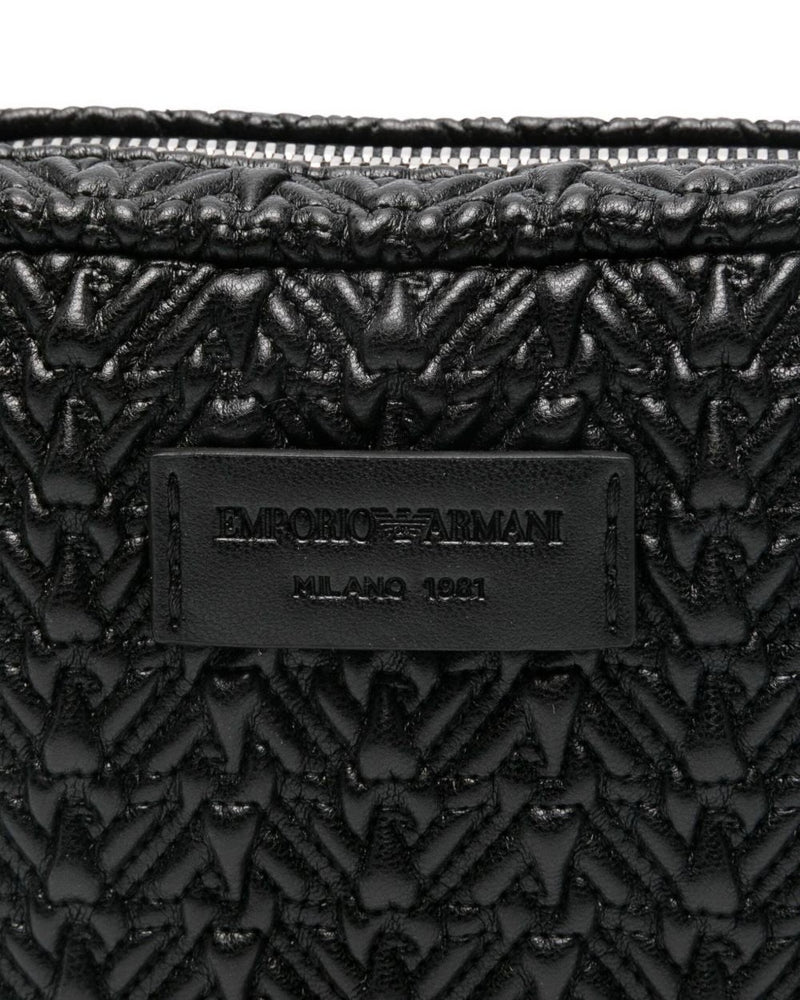 Emporio Armani Embossed Camera Case with Chain Shoulder Strap Glam Steals
