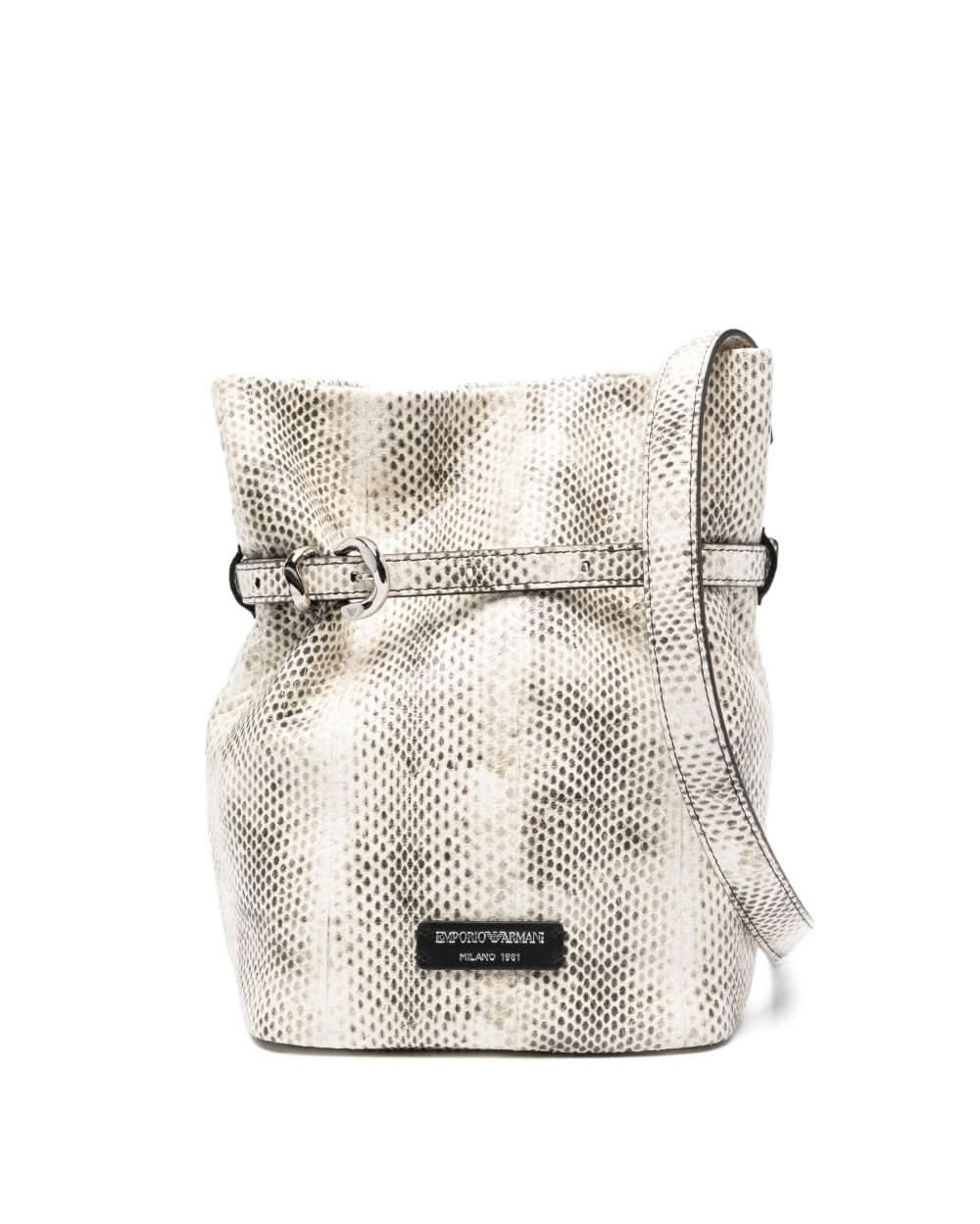Emporio Armani Exclusive Leather Bucket Bag Shoulder
