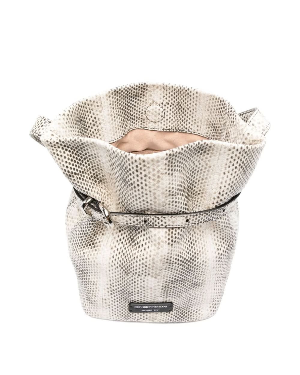 Emporio Armani Exclusive Leather Bucket Bag Shoulder