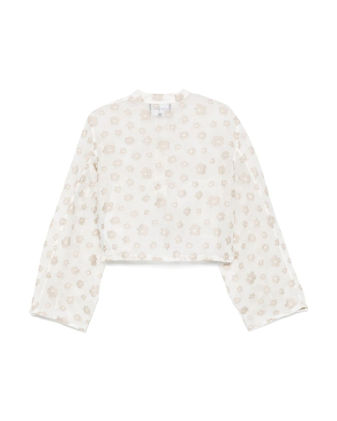 Emporio Armani Fil Coupé Fabric Blouson with All Over Floral Motif Glam Steals