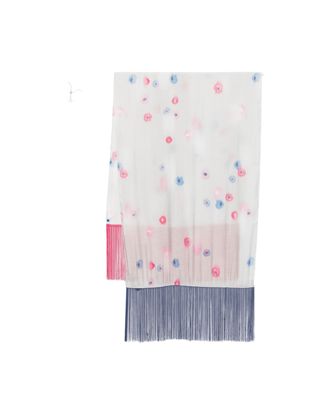 Emporio Armani Floral Print Fringed Scarf Glam Steals