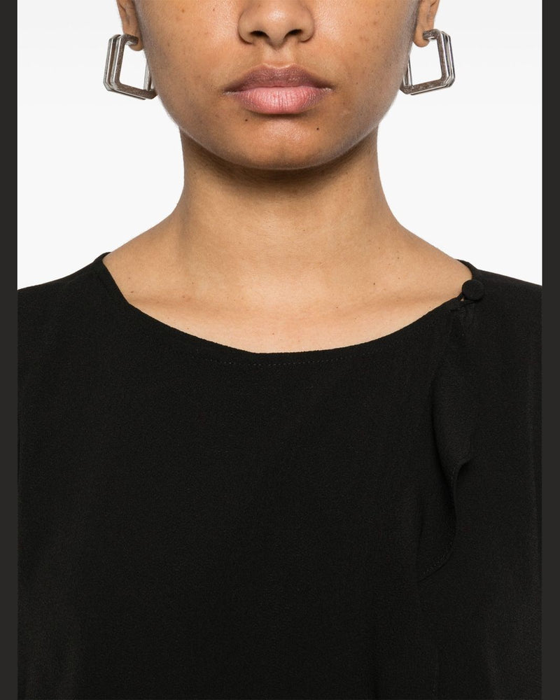 Emporio Armani Fluid Ruffled Shirt Jacket Glam Steals