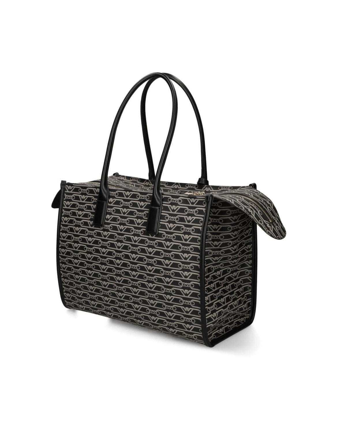 Emporio Armani Jacquard Logo Motif Tote Bag Glam Steals