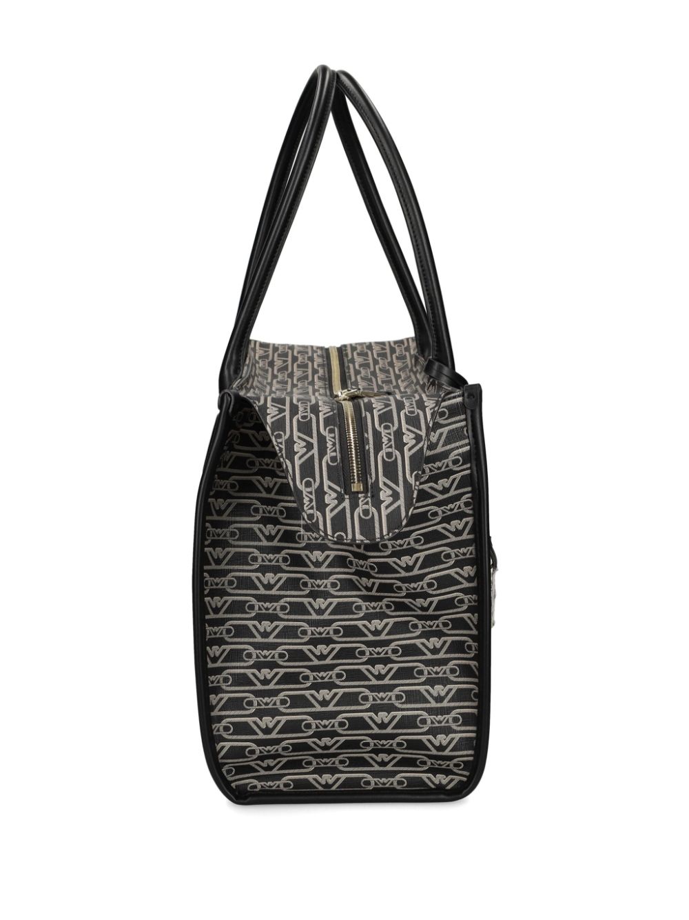 Emporio Armani Jacquard Logo Motif Tote Bag Glam Steals
